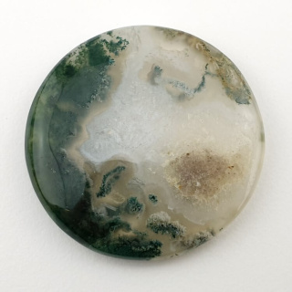 Moss agate cabochon fi 34x mm no. 148