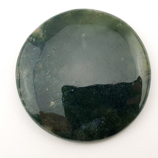Moss agate cabochon fi 44x mm no. 154