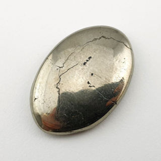 Pyrite cabochon 27x19 mm no. 182
