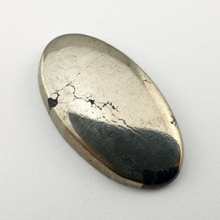 Pyrite cabochon 28x16 mm no. 202