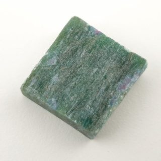 Ruby in fuchsite cut raw 20x20 mm no. 30