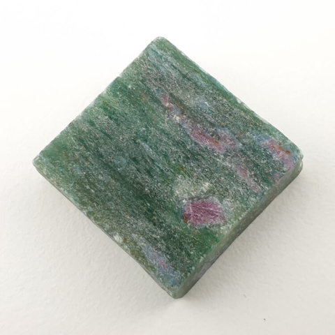 Ruby in fuchsite cut raw 20x20 mm no. 30 Ruby in fuchsite cut raw 20x20 mm no. 30