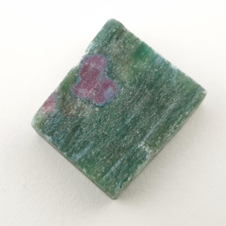 Ruby in fuchsite cut raw 21x19 mm no. 38