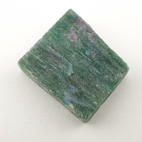 Ruby in fuchsite cut raw 21x19 mm no. 38 Ruby in fuchsite cut raw 21x19 mm no. 38