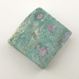 Ruby in fuchsite cut raw 23x23 mm no 49
