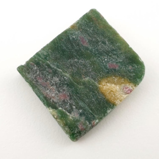 Ruby in fuchsite cut raw 27x24 mm No 43