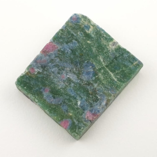 Ruby in fuchsite cut raw 31x27 mm no. 22