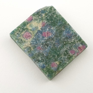 Ruby in fuchsite cut raw 31x27 mm no. 22