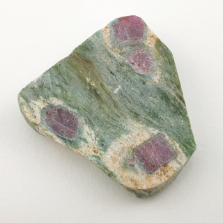 Ruby in fuchsite cut raw 32x30 mm No 16