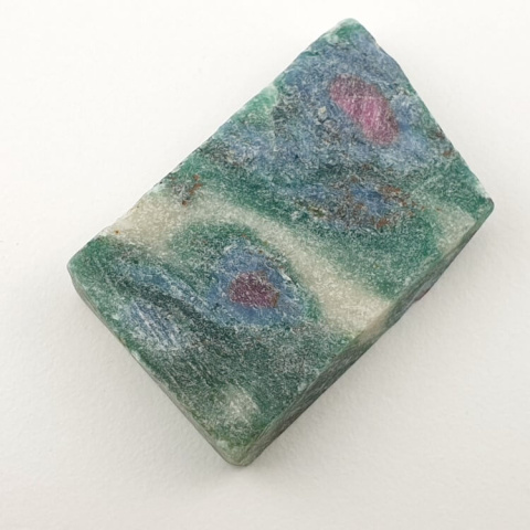 Ruby in fuchsite cut raw 34x22 mm no. 2 Ruby in fuchsite cut raw 34x22 mm no. 2