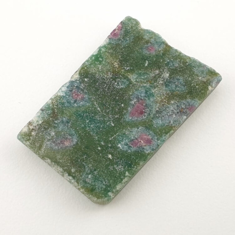 Ruby in fuchsite cut raw 36x24 mm no 20 Ruby in fuchsite cut raw 36x24 mm no 20