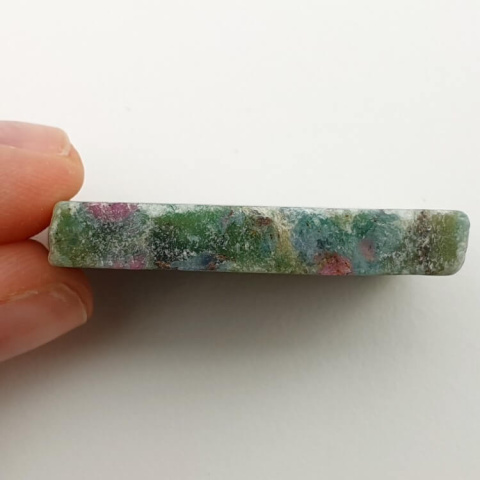 Ruby in fuchsite cut raw 36x24 mm no 20 Ruby in fuchsite cut raw 36x24 mm no 20