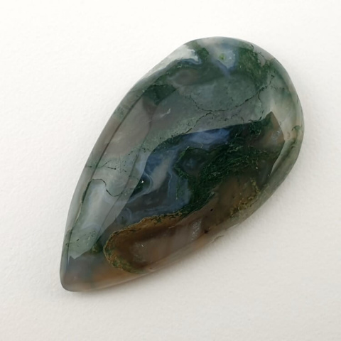 Moss agate cabochon 34x19 mm no 207 Moss agate cabochon 34x19 mm no 207
