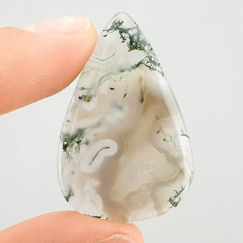 Moss agate cabochon 37x24 mm no 227 Moss agate cabochon 37x24 mm no 227