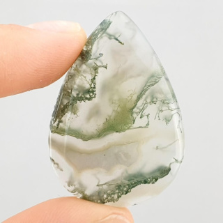 Moss agate cabochon 39x27 mm no 229