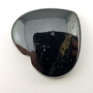 Black Tourmaline cabochon heart 26x24 mm no. 52
