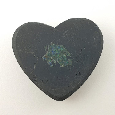 Black Tourmaline cabochon heart 27x24 mm no. 59 Black Tourmaline cabochon heart 27x24 mm no. 59