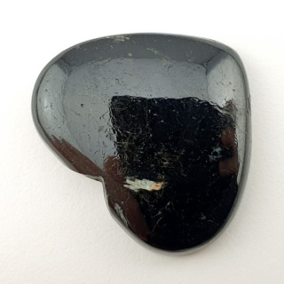 Black Tourmaline cabochon heart 34x28 mm no. 31