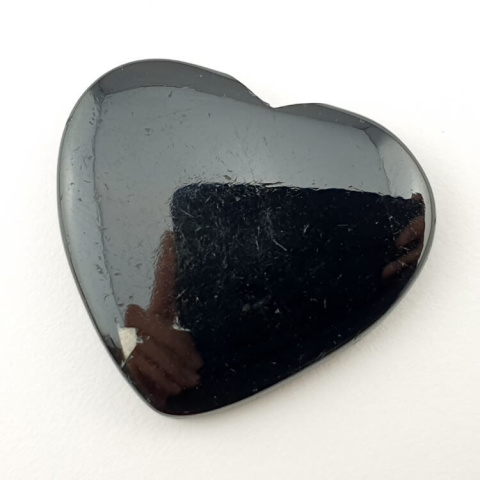Black Tourmaline cabochon heart 34x30 mm no. 28 Black Tourmaline cabochon heart 34x30 mm no. 28