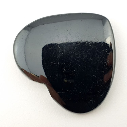 Black Tourmaline cabochon heart 34x30 mm no. 28 Black Tourmaline cabochon heart 34x30 mm no. 28