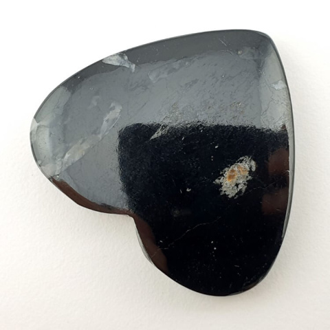 Black Tourmaline cabochon heart 34x30 mm no. 41 Black Tourmaline cabochon heart 34x30 mm no. 41