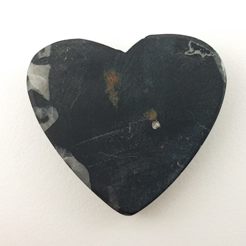 Black Tourmaline cabochon heart 34x30 mm no. 41 Black Tourmaline cabochon heart 34x30 mm no. 41
