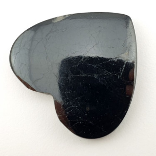 Black Tourmaline cabochon heart 34x31 mm no. 58