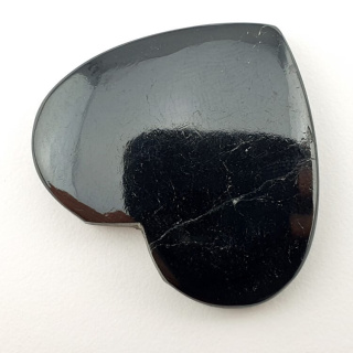 Black Tourmaline cabochon heart 36x32 mm no 47