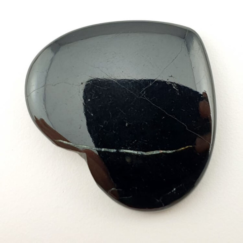 Black Tourmaline cabochon heart 37x33 mm no. 43 Black Tourmaline cabochon heart 37x33 mm no. 43