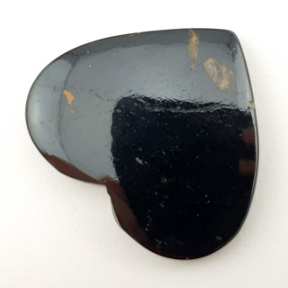 Black Tourmaline cabochon heart 38x33 mm no 42