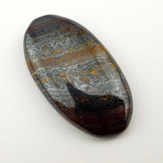 Tiger iron cabochon 31x17 mm no. 80