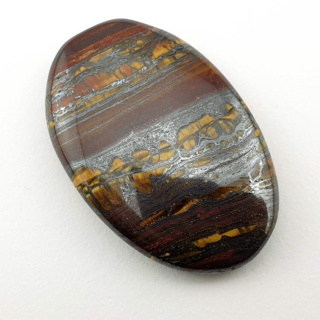 Tiger iron cabochon 38x25 mm no. 52