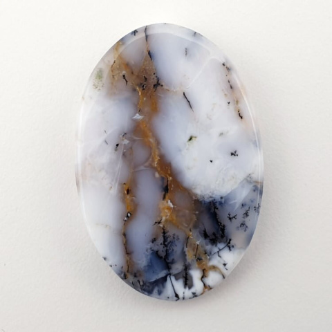 Agat dendrytowy kaboszon 43x29 mm nr 81 Agat dendrytowy kaboszon 43x29 mm nr 81