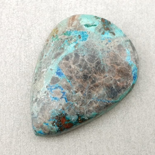 Chrysocola cabochon 34x25 mm no. 135