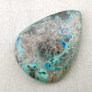 Chrysocola cabochon 34x25 mm no. 135