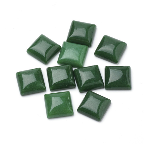 Green jade cabochon 10x10 mm 1 pc Green jade cabochon 10x10 mm 1 pc