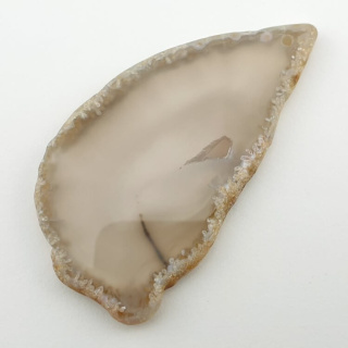 Agate slice with hole 75x39 mm no 262