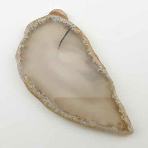 Agate slice with hole 75x39 mm no 262 Agate slice with hole 75x39 mm no 262