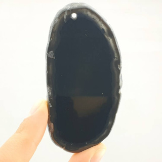Agate slice with hole 80x39 mm no 277