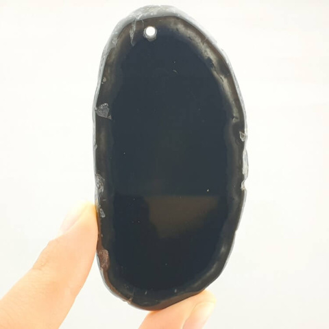 Agate slice with hole 80x39 mm no 277 Agate slice with hole 80x39 mm no 277