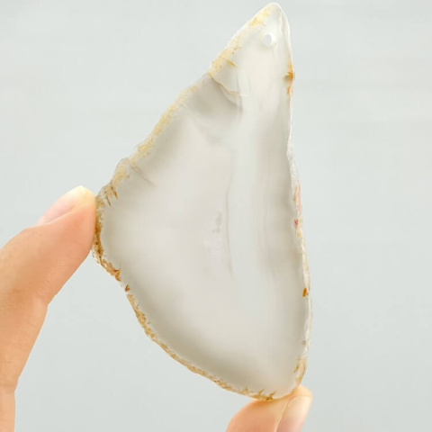 Agate slice with hole 81x41 mm no. 258 Agate slice with hole 81x41 mm no. 258