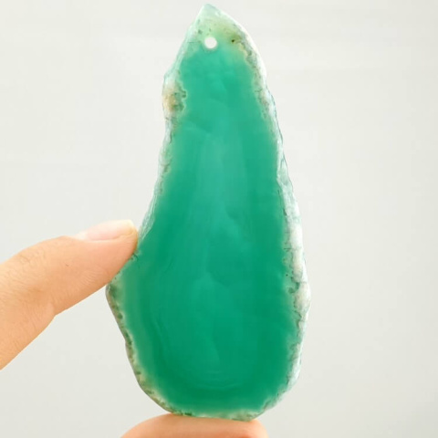 Agate slice with hole 84x41 mm no 298 Agate slice with hole 84x41 mm no 298