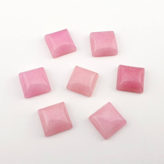 Pink jade cabochon 10x10 mm 1 pc