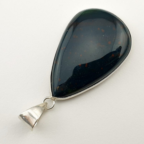 Bloodstone pendant 35x23 mm no. 7 Bloodstone pendant 35x23 mm no. 7