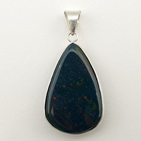 Bloodstone pendant 35x23 mm no. 7 Bloodstone pendant 35x23 mm no. 7