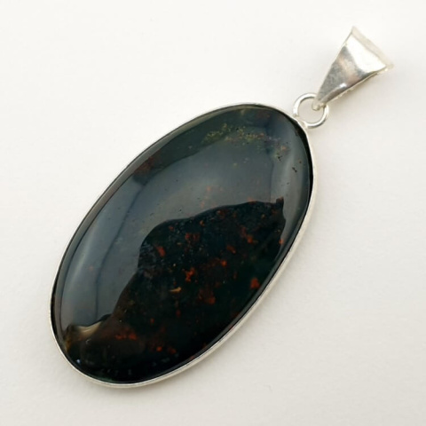Bloodstone pendant 38x22 mm no. 18 Bloodstone pendant 38x22 mm no. 18