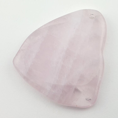 Pink quartz slice with hole 51x45 mm no 6 Pink quartz slice with hole 51x45 mm no 6