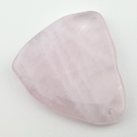 Pink quartz slice with hole 51x45 mm no 6 Pink quartz slice with hole 51x45 mm no 6