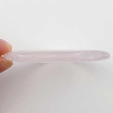 Pink quartz slice with hole 59x42 mm no 9 Pink quartz slice with hole 59x42 mm no 9
