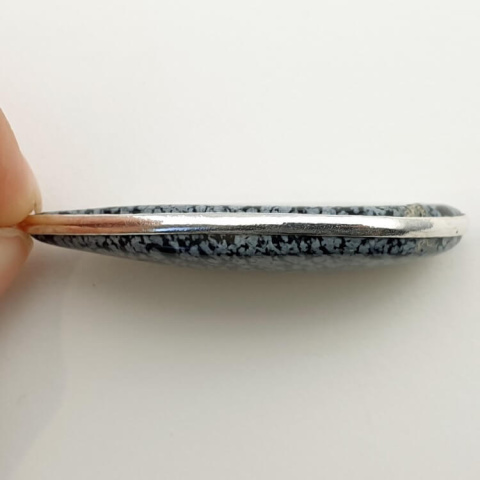Snow obsidian pendant 45x21 mm no 12 Snow obsidian pendant 45x21 mm no 12